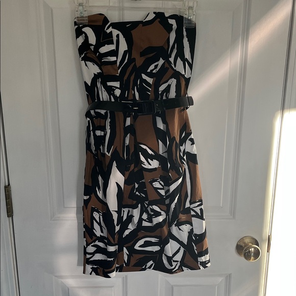 B. Smart Dresses & Skirts - B. Smart Elegant Black and Brown Strapless Dress